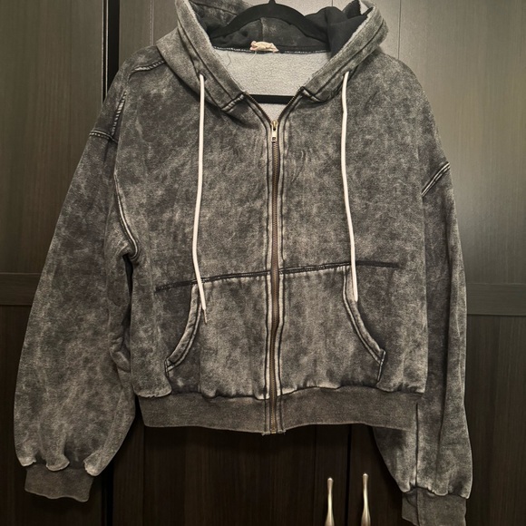 BiBi Tops - BiBi Charcoal Gray Hoodie